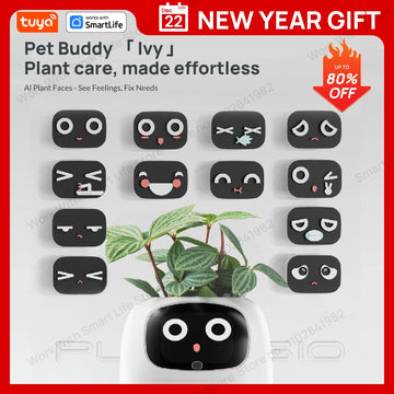 Pet Buddy lvy Plant care,made effortless, Al Plant Faces -See Feelings, Fix Needs  5 Interactive Gestures Unlocka Playful Life
